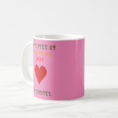 Trendige Mitarbeiter des Jahres 2024 individuell e Kaffeetasse (Vorderseite Links)