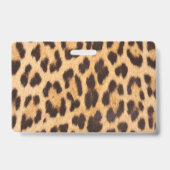 trendige Mode mädchenhaft schicke Wildleopardprint Ausweis (Rückseite)