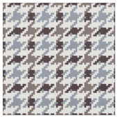 Trendige Mode neutrales Houndstooth Karomuster Stoff (Nahaufnahme)