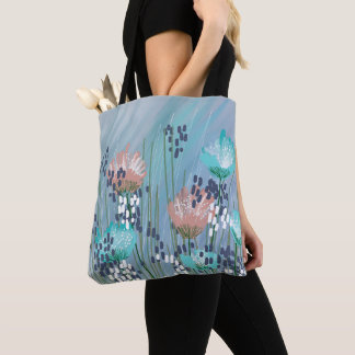 Trendige moderne abstrakte Blumen Tasche