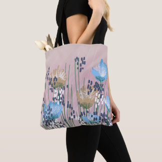 Trendige moderne abstrakte Blumenelemente Tasche