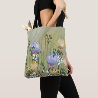 Trendige moderne abstrakte Blumenelemente Tasche