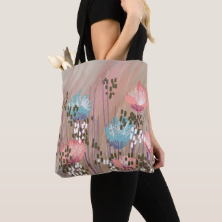 Trendige moderne abstrakte Blumenelemente Tasche