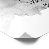 trendige, moderne Aquarellfarben, grau-weiß, fügen Poster (Ecke)