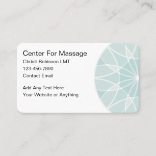 Trendige moderne beruhigende Massage Visitenkarte