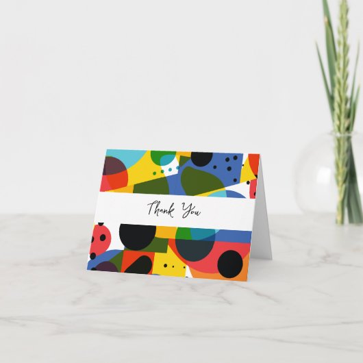 Trendige moderne Business-Dankeschön-Karten Dankeskarte (Vorderseite)
