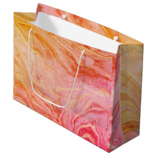 Trendige Moderne Elegante Chic Marmor Große Geschenktüte