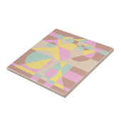 Trendige moderne geometrische Pastellfarben Fliese (Seite)
