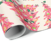 trendige, moderne, helle Farben festliche Weihnach Geschenkpapier (Rolleneckpunkt)