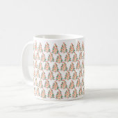 trendige, moderne, helle Farben festliche Weihnach Kaffeetasse (Vorderseite Links)