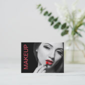 Trendige, moderne Makeutist-Visitenkarten Visitenkarte (Stehend Vorderseite)