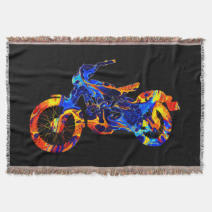 TRENDIGE MODERNE MOTOCROSS BUNTE KUNST ABSTRAKT DECKE