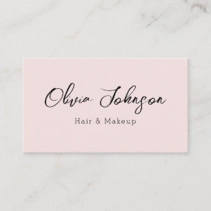 Trendige, moderne Pink Makeust Artist Business Car Visitenkarte