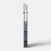 Trendige moderne Space Graue Streifen Case-Mate iPhone Hülle (Rückseite / Links)