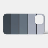 Trendige moderne Space Graue Streifen Case-Mate iPhone Hülle (Rückseite (Horizontal))