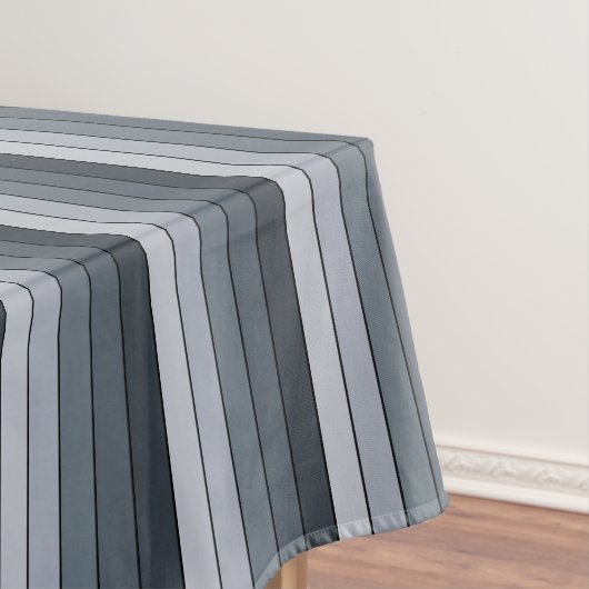Trendige moderne Space Graue Streifen Tischdecke (Beispiel)