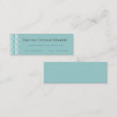 Trendige, moderne, veränderbare Farbdot-Slimline-K Mini Visitenkarte (Vorne/Hinten)