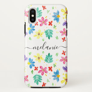 Trendige moderne Wasserfarben florale Apple iPhone Case-Mate iPhone Hülle
