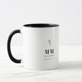 Trendige Mojave-Dünen-Erdfarbene Botanische Farn Tasse