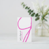 Trendige Monogramm-Visitenkarten Visitenkarte (Stehend Vorderseite)