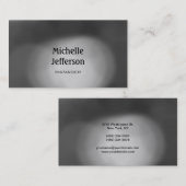 Trendige Muster Gray Contemporary Business Card Visitenkarte (Vorne/Hinten)