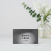 Trendige Muster Gray Contemporary Business Card Visitenkarte (Stehend Vorderseite)