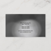 Trendige Muster Gray Contemporary Business Card Visitenkarte (Rückseite)
