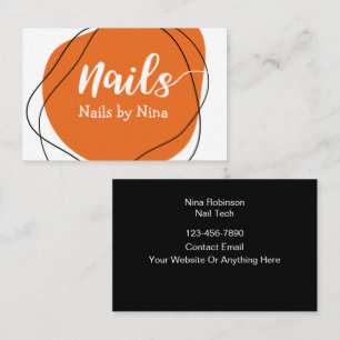 Trendige Nageldesigner-Maniküre Visitenkarten Visitenkarte