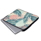 Trendige, nahtlose exotische Muster mit Palm und H Laptopschutzhülle (Vorne Knopf)