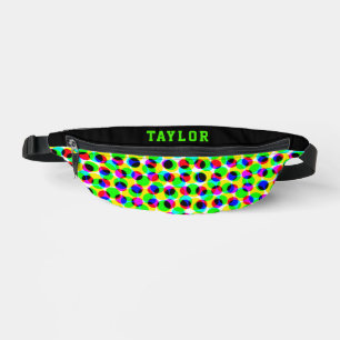 Trendige Neon-Disco-Lichter Name Farbige Punkte Pa Bauchtasche