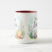 Trendige Oster-Eier Schöne Sammlung Tasse (Zentrum)