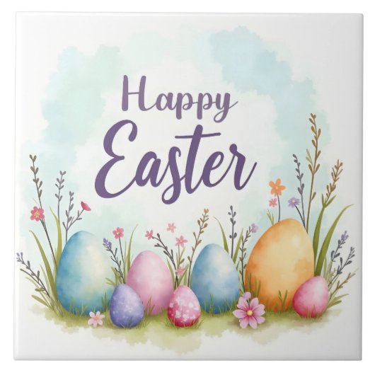 Trendige Ostereier Schöne Sammlung Fliese (Vorderseite)