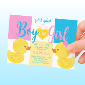 Trendige Party Einladung von Kautschuk-Duck-Gender