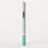 Trendige Pastel-Blätter Muster Monogramm Case-Mate iPhone Hülle (Hinten/Rechts)