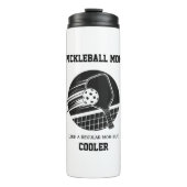 Trendige Pickleball-Mutter Geschenk mit individuel Thermosbecher (Vorderseite)