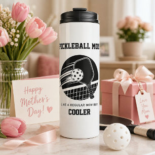 Trendige Pickleball-Mutter Geschenk mit individuel Thermosbecher
