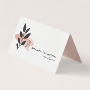 Trendige Pinselstrich-Collage-Logo hinzufügen Visitenkarten