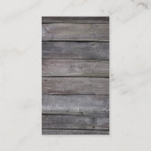 Trendige Qualität der vertikalen Holzbearbeitung Visitenkarte (Rückseite)