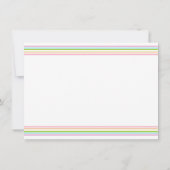 Trendige Regenbogenfarben Streifen Leere Vorlage (Rückseite)