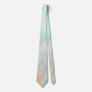 Trendige Rosa-Mint-Gold Luxus-Kollektion Krawatte