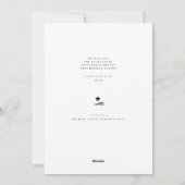 Trendige rosa Weihnachtsbäume Weihnachtskarte Feiertagskarte (Rückseite)