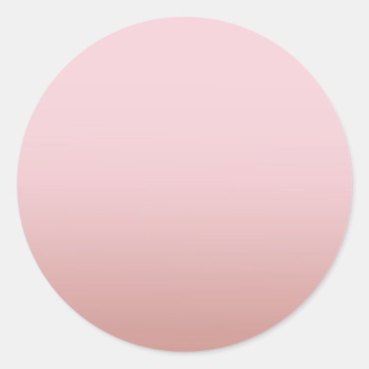 Trendige Rose Gold Blank Template hinzufügen Runder Aufkleber (Vorderseite)