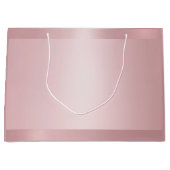 Trendige Rose Gold Glamour Elegante Moderne Vorlag Große Geschenktüte (Vorderseite)
