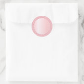 Trendige Rose Gold Glitzer Blank Template hinzufüg Runder Aufkleber (Tasche)