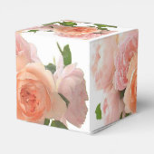 Trendige Rose Moderne elegante Designvorlage Geschenkschachtel (Rückseite)