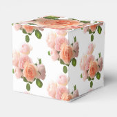 Trendige Rose Moderne elegante Designvorlage Geschenkschachtel (Rückseite)