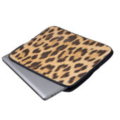 Trendige Safari-Leoparden-Spots Cheetah Print Laptopschutzhülle (Vorne Knopf)