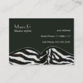 trendige Salon-Visitenkarten Visitenkarte (Rückseite)