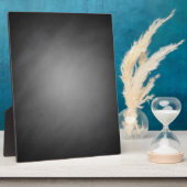 Trendige Schiefertafel-Vignette Fotoplatte (Seite)