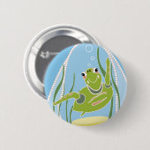 Trendige Schildkröte Button (Vorne & Hinten)